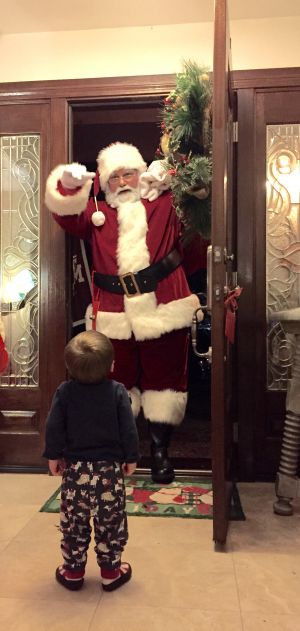 Santa Walking In