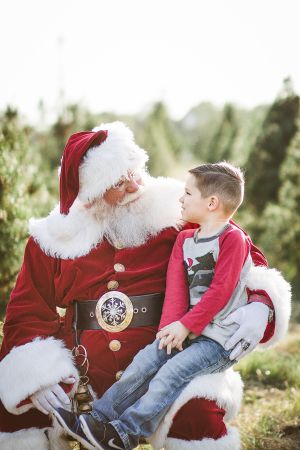 Sitting on Santa's Lap
